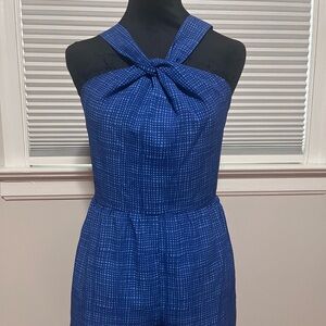 Vineyard Vine Elegant Blue Halter Jumpsuit
